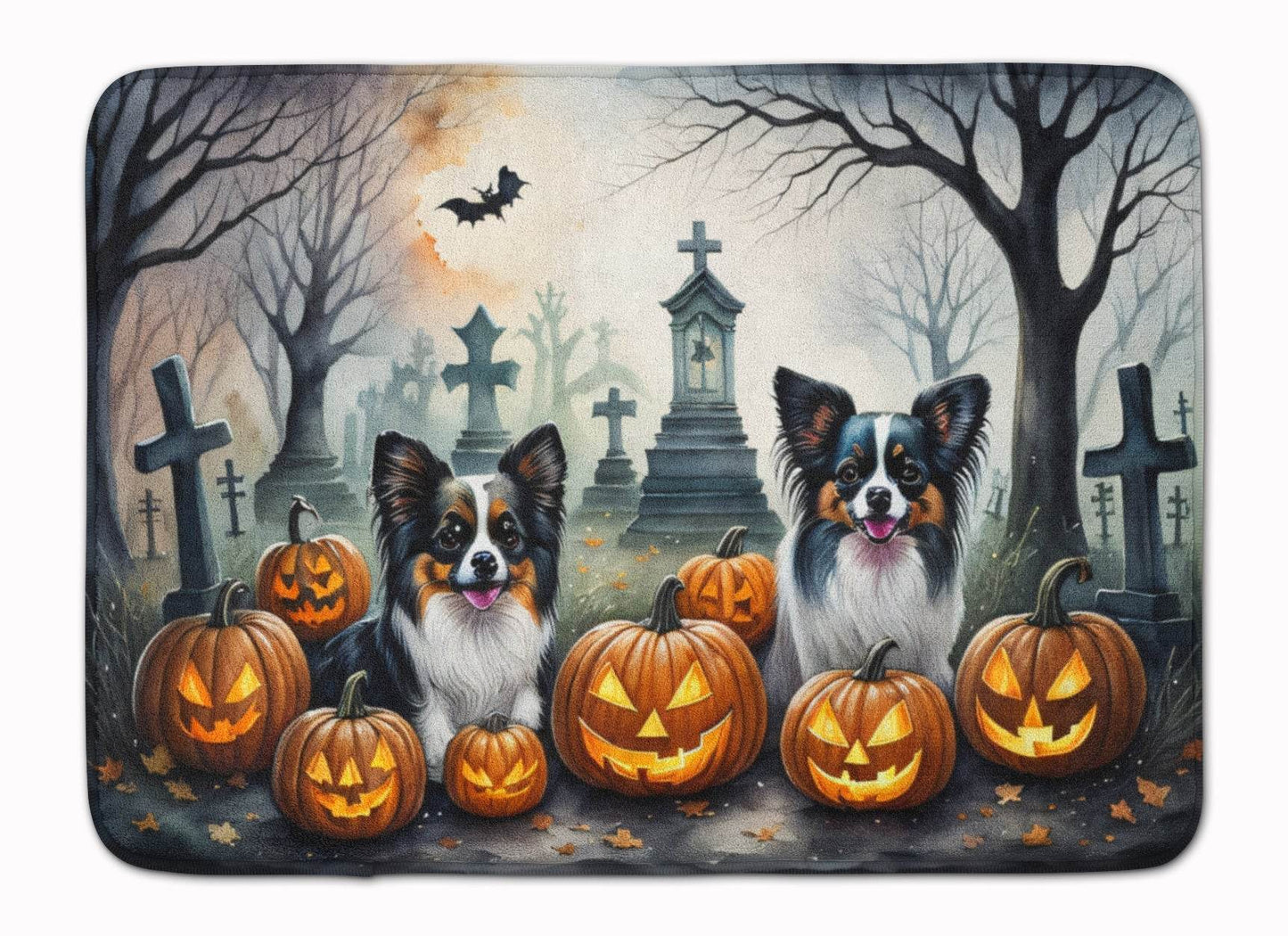 Papillon Spooky Halloween Memory Foam Kitchen Mat - Loft&Timber