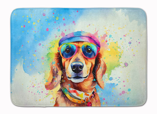 Dachshund Hippie Dawg Memory Foam Kitchen Mat - Loft&Timber