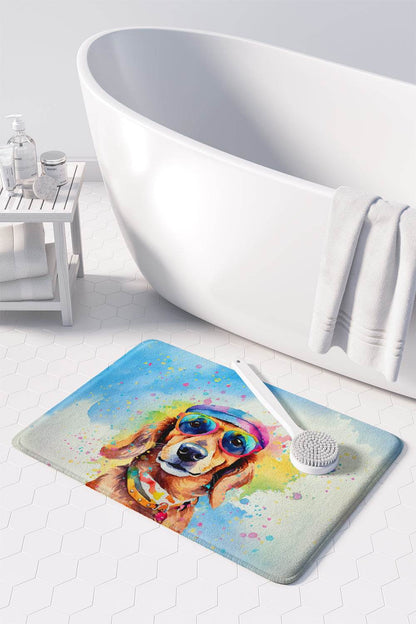 Dachshund Hippie Dawg Memory Foam Kitchen Mat - Loft&Timber