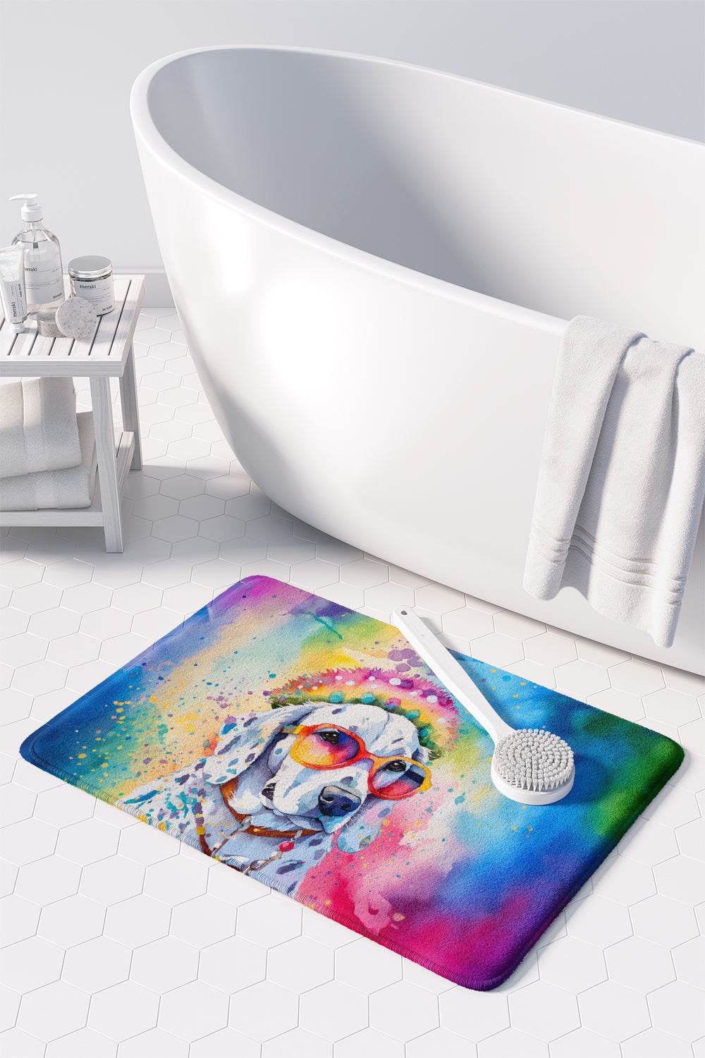 Dalmatian Hippie Dawg Memory Foam Kitchen Mat - Loft&Timber