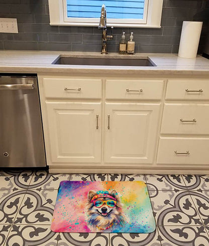 Keeshond Hippie Dawg Memory Foam Kitchen Mat - Loft&Timber