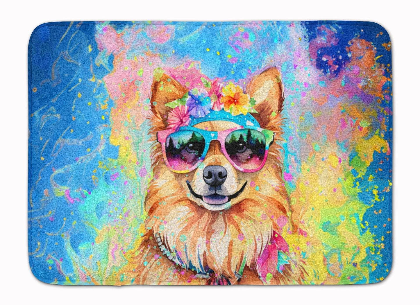 Pomeranian Hippie Dawg Memory Foam Kitchen Mat - Loft&Timber