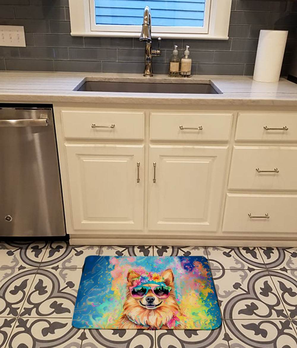 Pomeranian Hippie Dawg Memory Foam Kitchen Mat - Loft&Timber