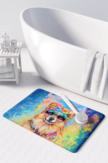 Pomeranian Hippie Dawg Memory Foam Kitchen Mat - Loft&Timber