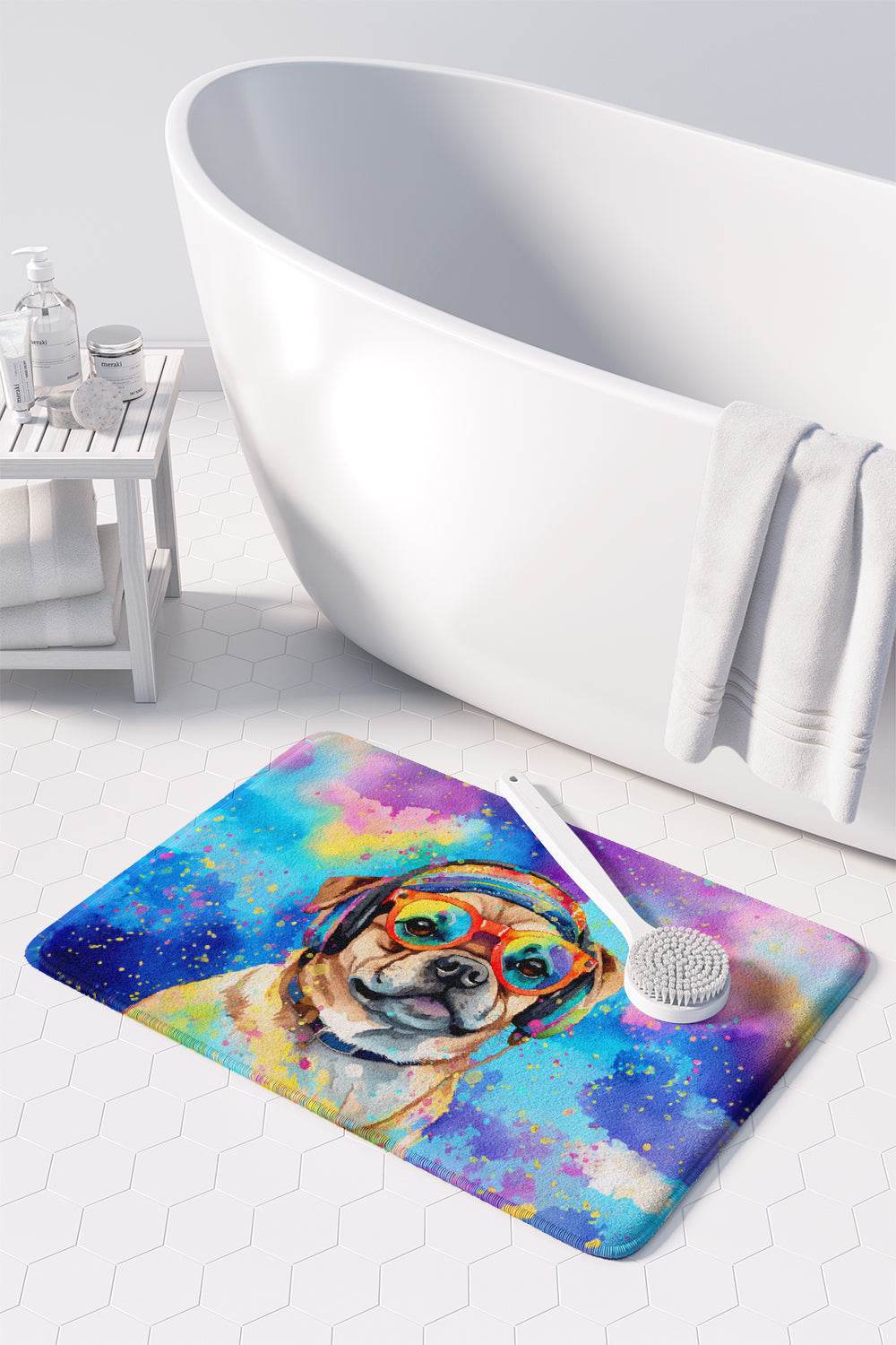 Pug Hippie Dawg Memory Foam Kitchen Mat - Loft&Timber