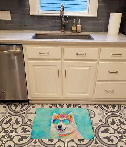 Samoyed Hippie Dawg Memory Foam Kitchen Mat - Loft&Timber