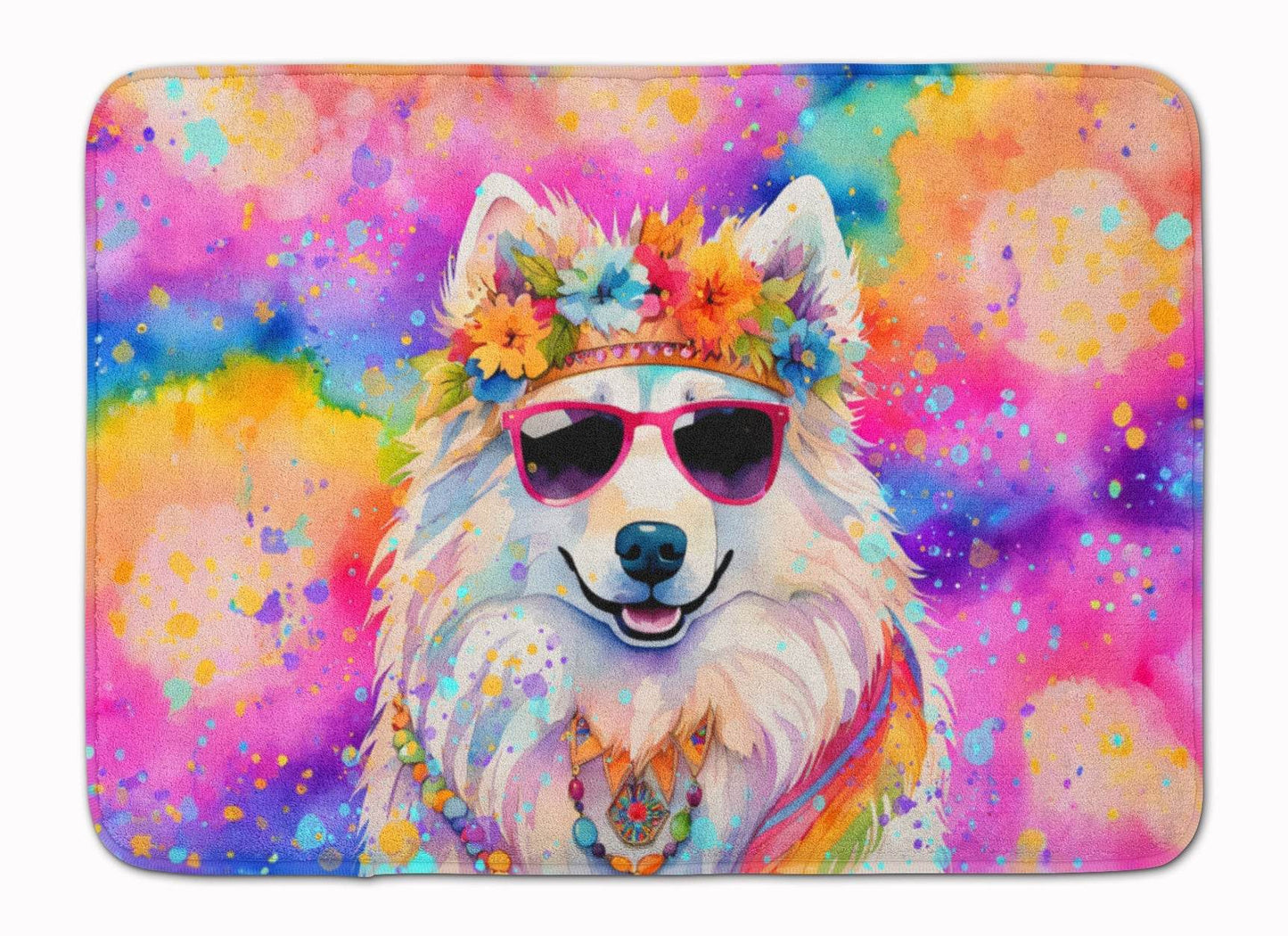 Samoyed Hippie Dawg Memory Foam Kitchen Mat - Loft&Timber