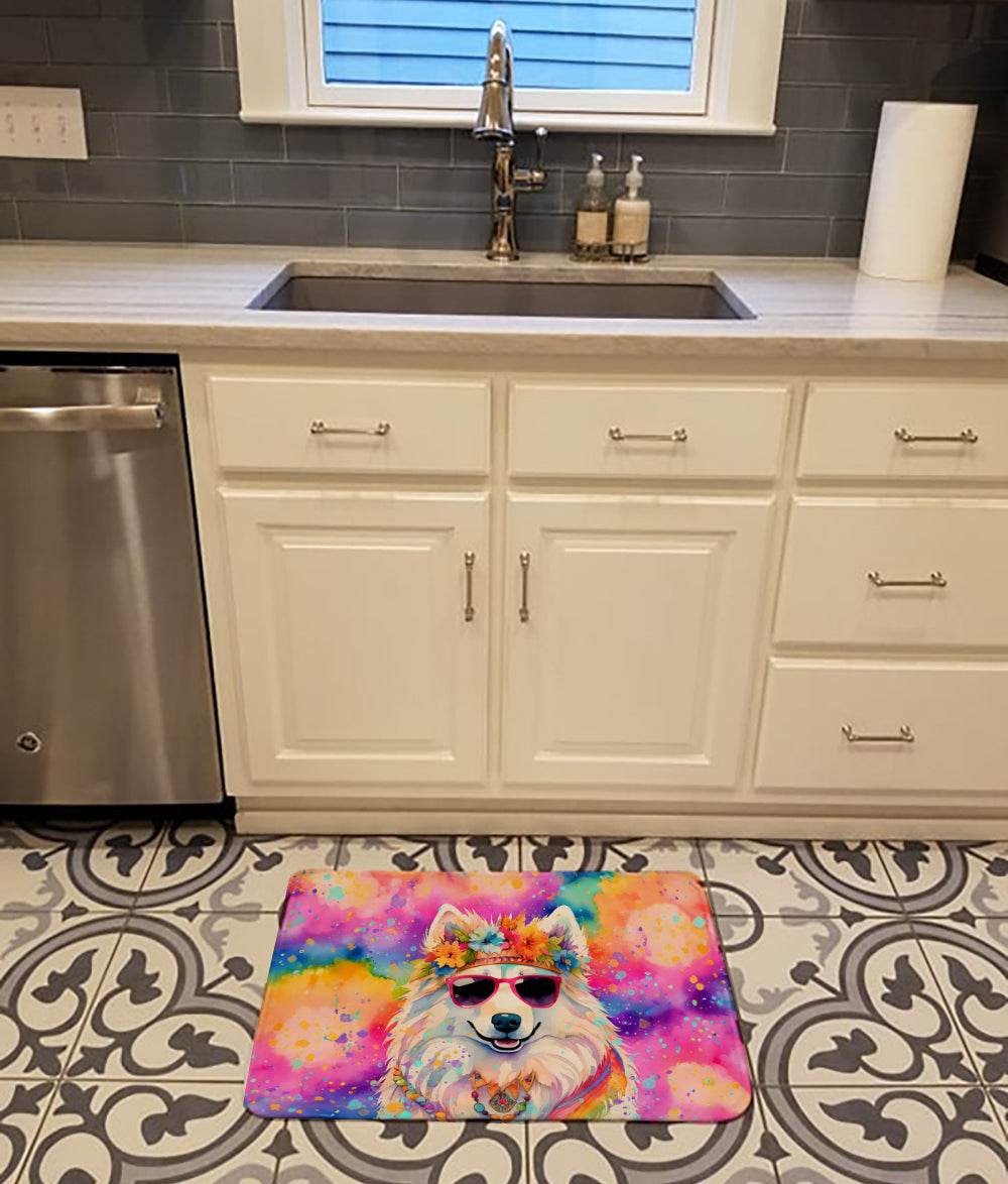 Samoyed Hippie Dawg Memory Foam Kitchen Mat - Loft&Timber