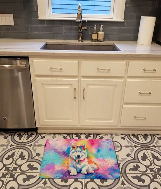 Samoyed Hippie Dawg Memory Foam Kitchen Mat - Loft&Timber