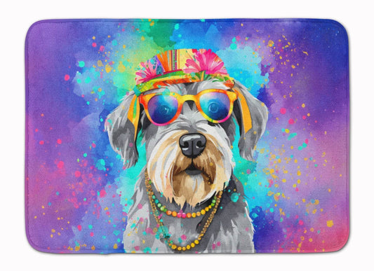 Schnauzer Hippie Dawg Memory Foam Kitchen Mat - Loft&Timber
