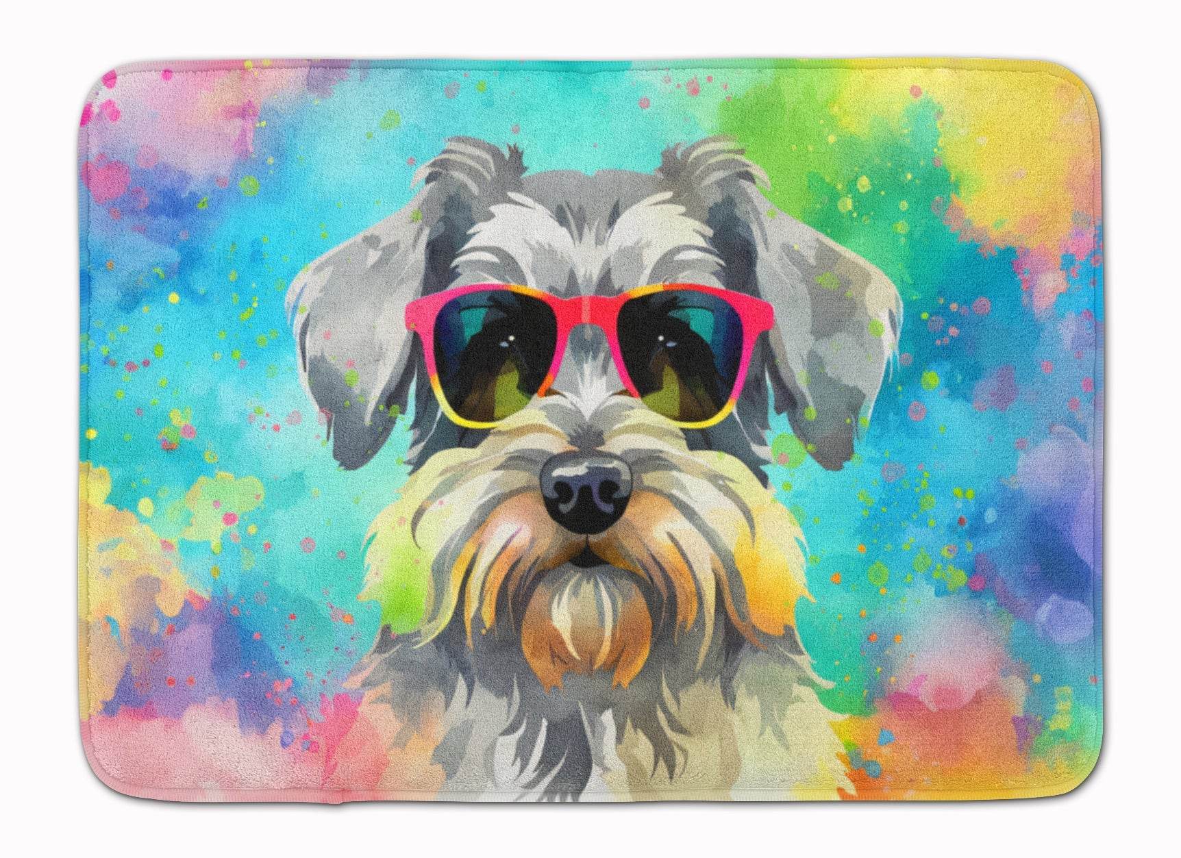 Schnauzer Hippie Dawg Memory Foam Kitchen Mat - Loft&Timber
