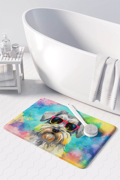 Schnauzer Hippie Dawg Memory Foam Kitchen Mat - Loft&Timber