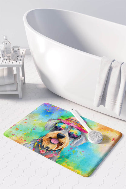 Schnauzer Hippie Dawg Memory Foam Kitchen Mat - Loft&Timber