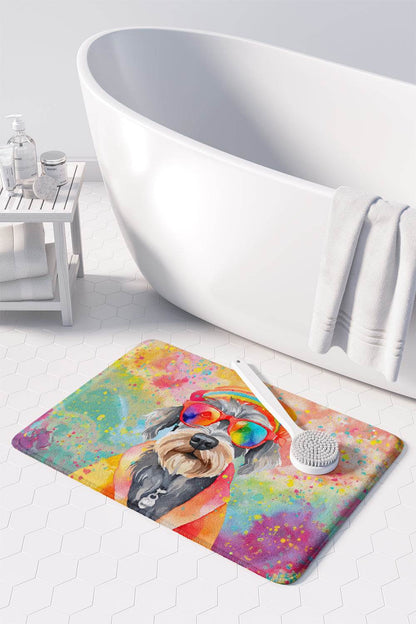 Schnauzer Hippie Dawg Memory Foam Kitchen Mat - Loft&Timber