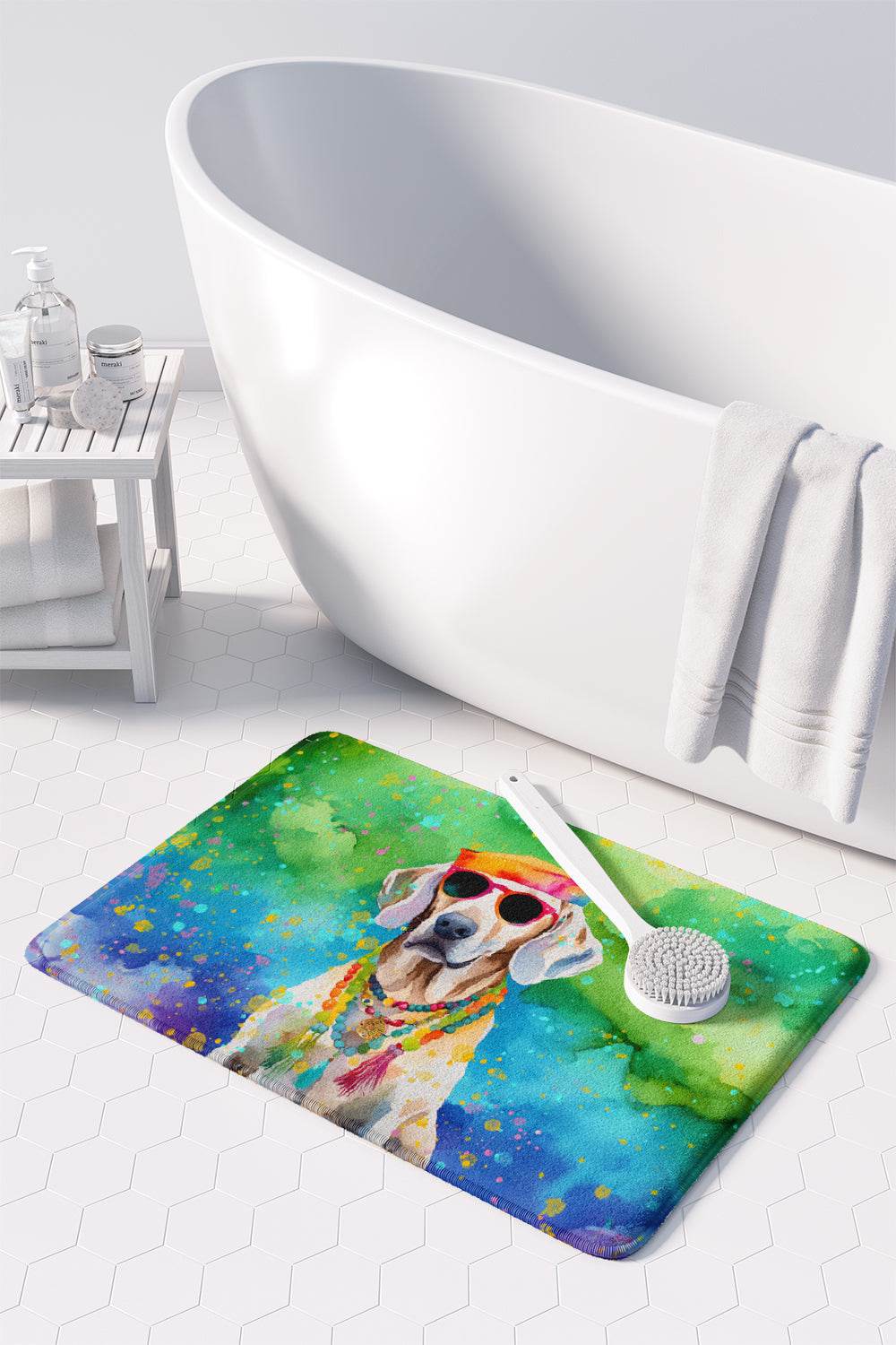 Weimaraner Hippie Dawg Memory Foam Kitchen Mat - Loft&Timber
