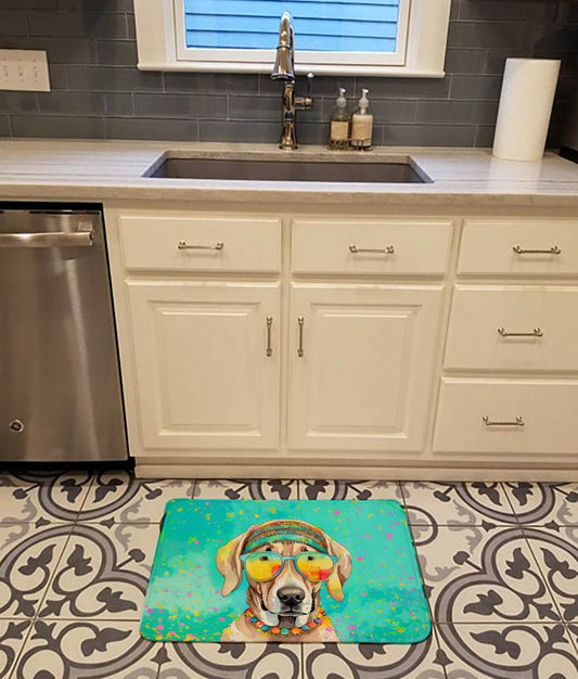 Weimaraner Hippie Dawg Memory Foam Kitchen Mat - Loft&Timber