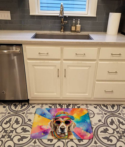 Weimaraner Hippie Dawg Memory Foam Kitchen Mat - Loft&Timber