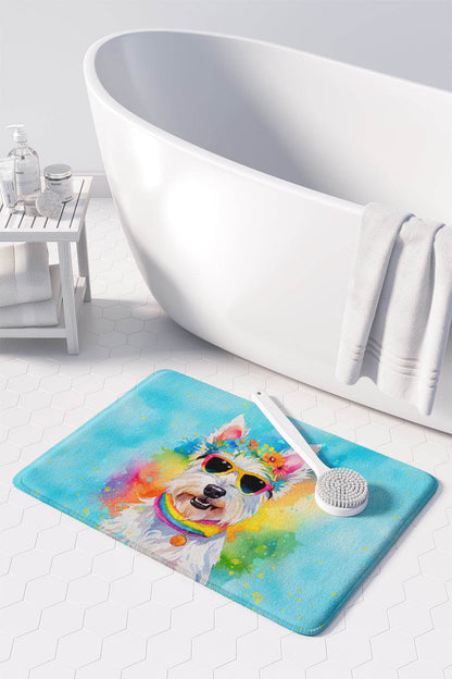 Westie Hippie Dawg Memory Foam Kitchen Mat - Loft&Timber