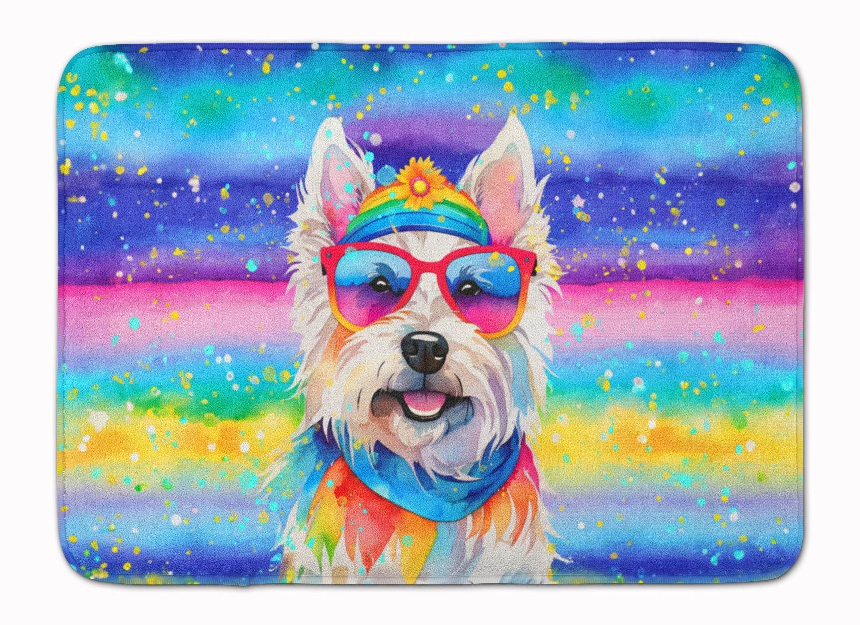 Westie Hippie Dawg Memory Foam Kitchen Mat - Loft&Timber