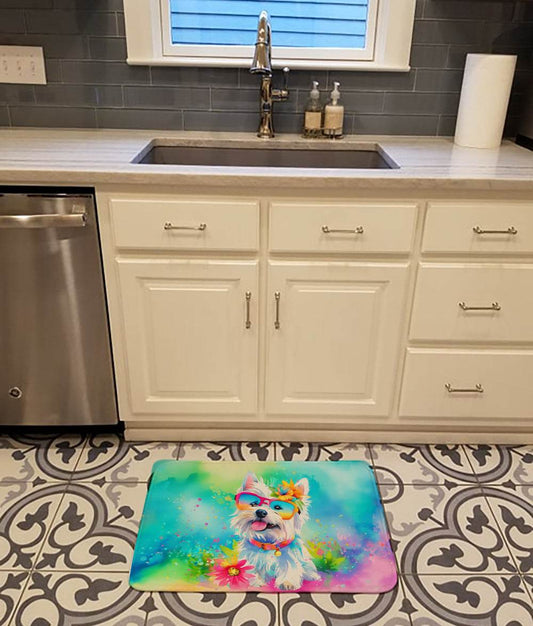 Westie Hippie Dawg Memory Foam Kitchen Mat - Loft&Timber