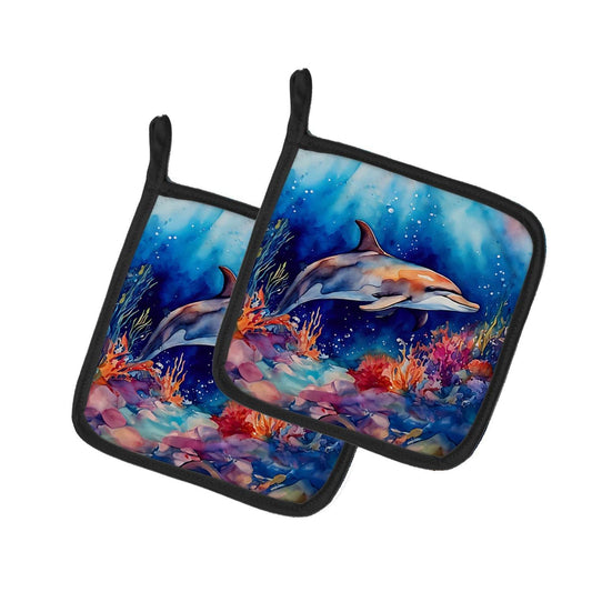 Dolphin Pair of Pot Holders - Loft&Timber