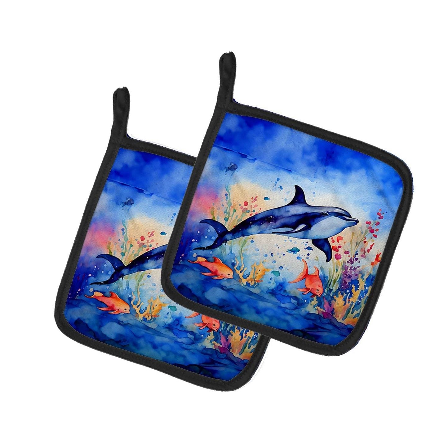 Dolphin Pair of Pot Holders - Loft&Timber