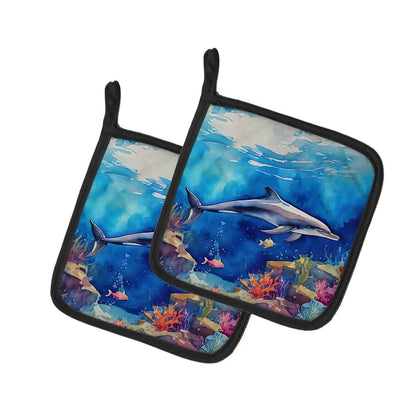 Dolphin Pair of Pot Holders - Loft&Timber