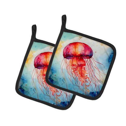 Jellyfish Pair of Pot Holders - Loft&Timber