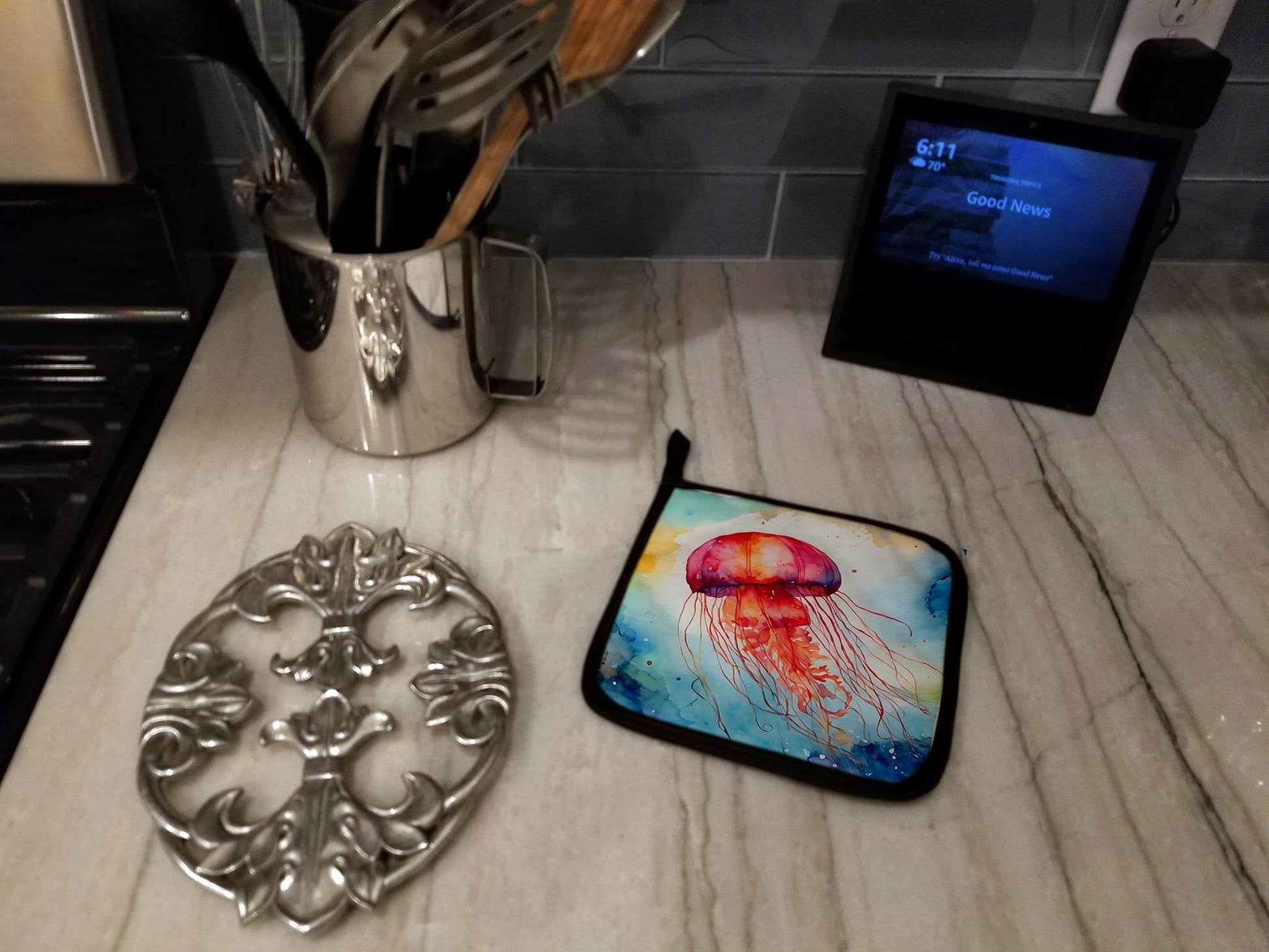 Jellyfish Pair of Pot Holders - Loft&Timber