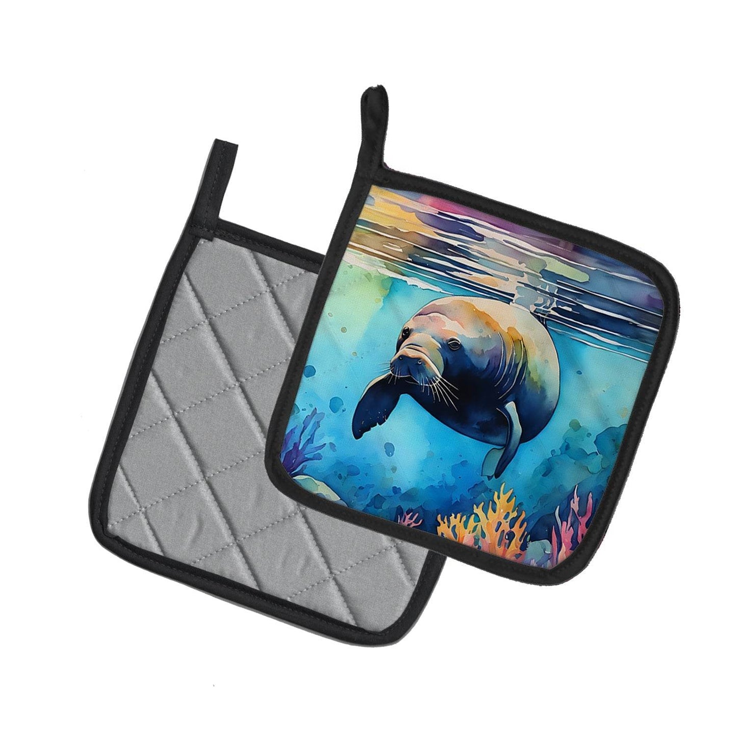 Manatee Pair of Pot Holders - Loft&Timber