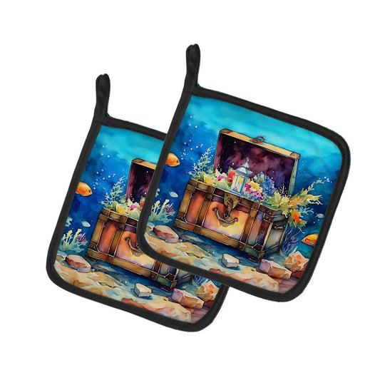 Treasure Chest Pair of Pot Holders - Loft&Timber