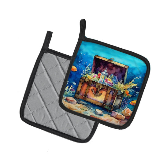 Treasure Chest Pair of Pot Holders - Loft&Timber