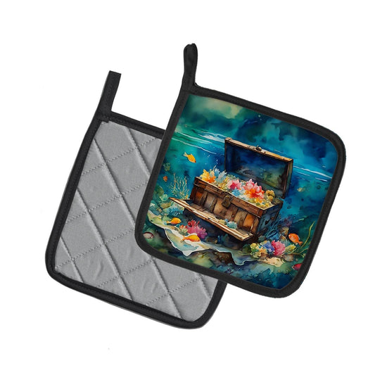 Treasure Chest Pair of Pot Holders - Loft&Timber