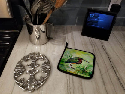 Green Heron Pair of Pot Holders - Loft&Timber