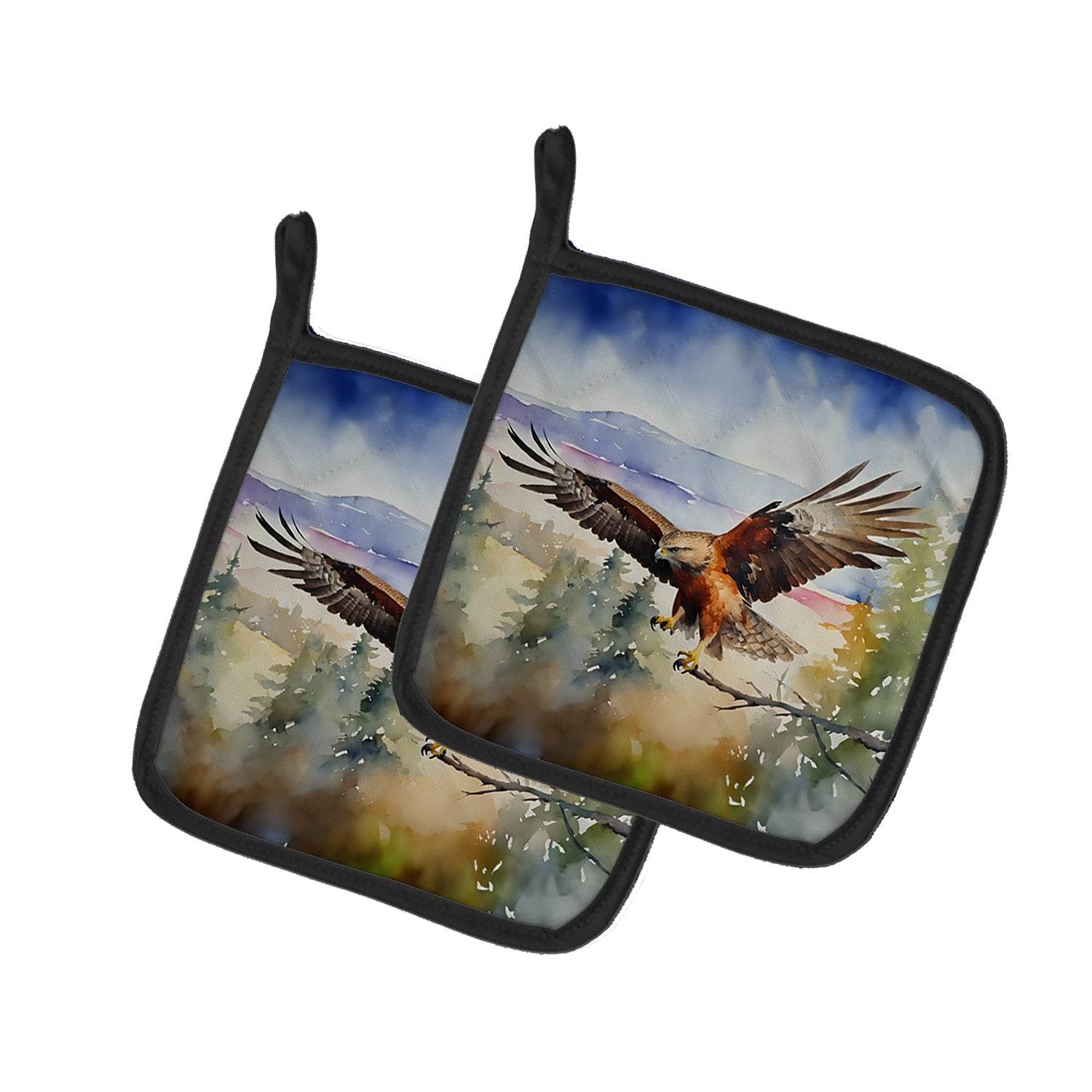 Hawk Pair of Pot Holders - Loft&Timber