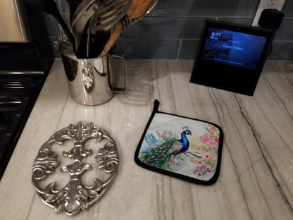 Peacock Pair of Pot Holders - Loft&Timber