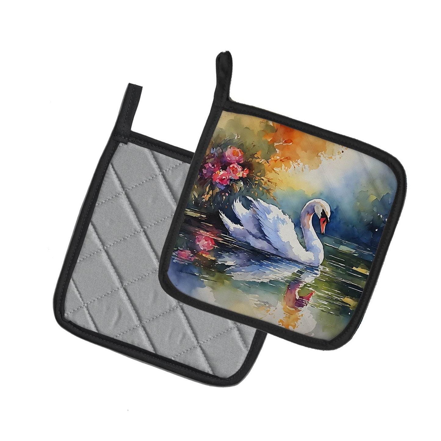 Swan Pair of Pot Holders - Loft&Timber