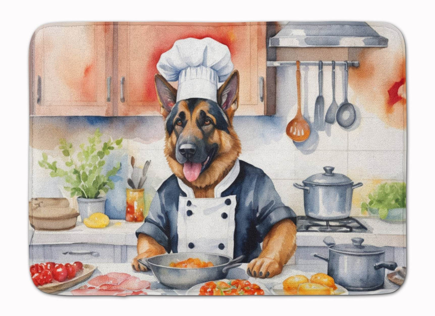 German Shepherd The Chef Memory Foam Kitchen Mat - Loft&Timber