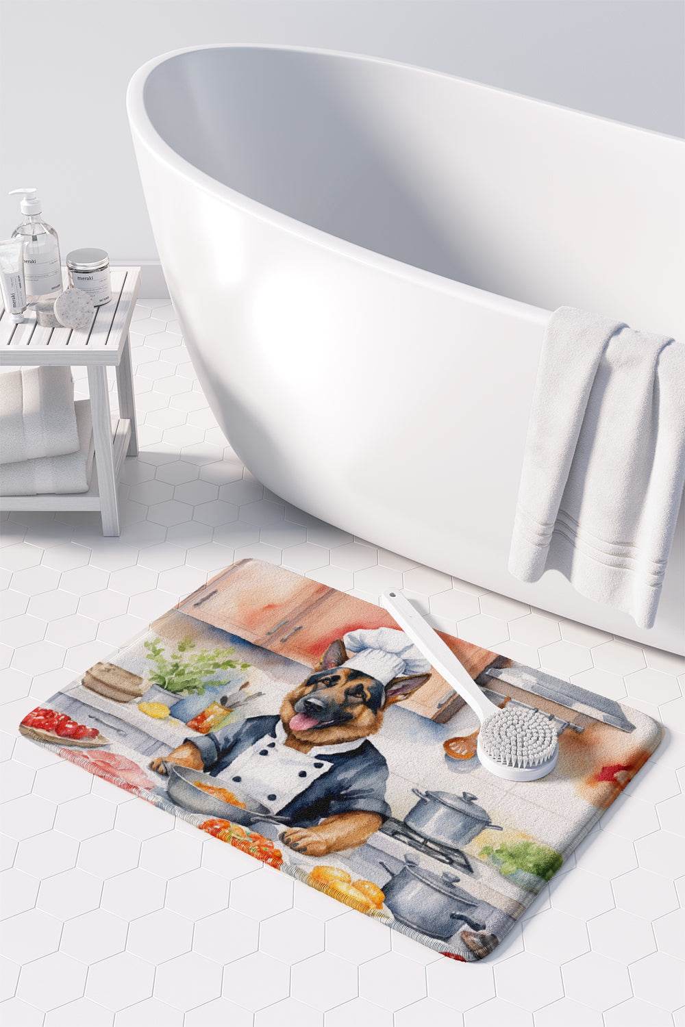 German Shepherd The Chef Memory Foam Kitchen Mat - Loft&Timber