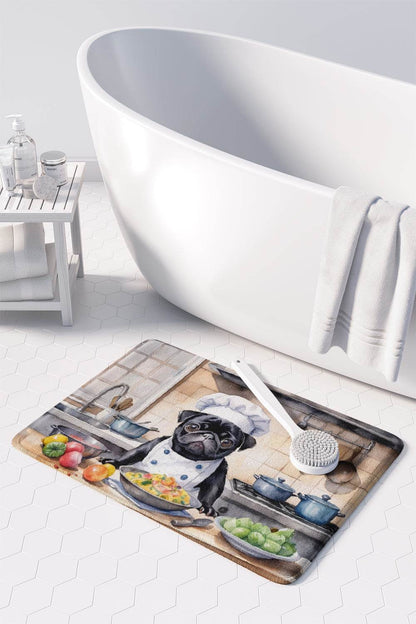 Pug The Chef Memory Foam Kitchen Mat - Loft&Timber