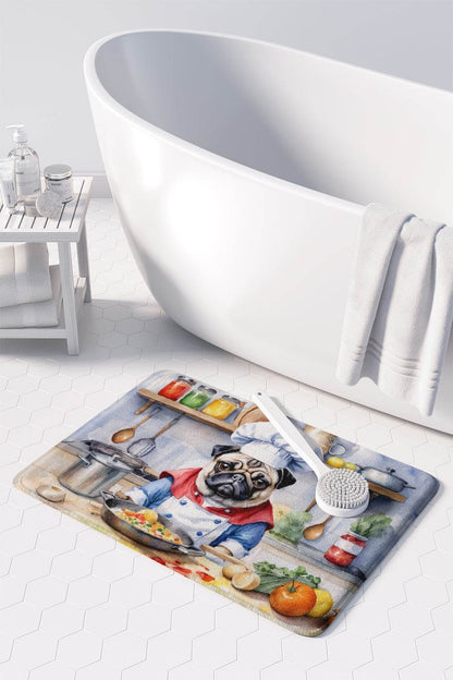 Pug The Chef Memory Foam Kitchen Mat - Loft&Timber