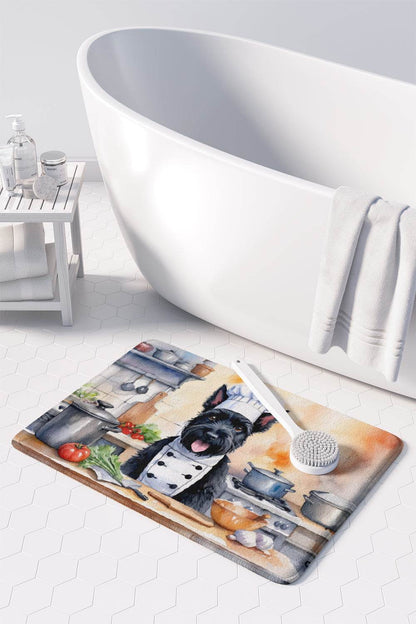 Scottish Terrier The Chef Memory Foam Kitchen Mat - Loft&Timber