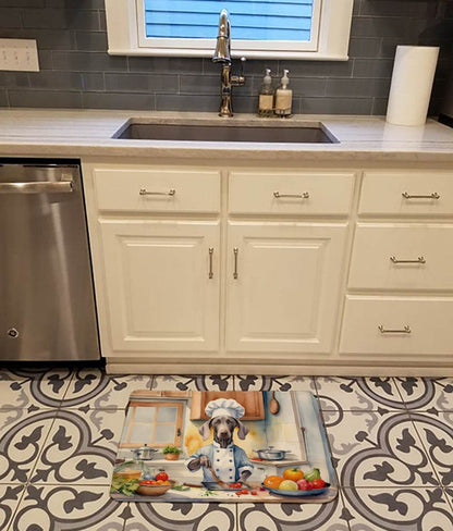 Weimaraner The Chef Memory Foam Kitchen Mat - Loft&Timber
