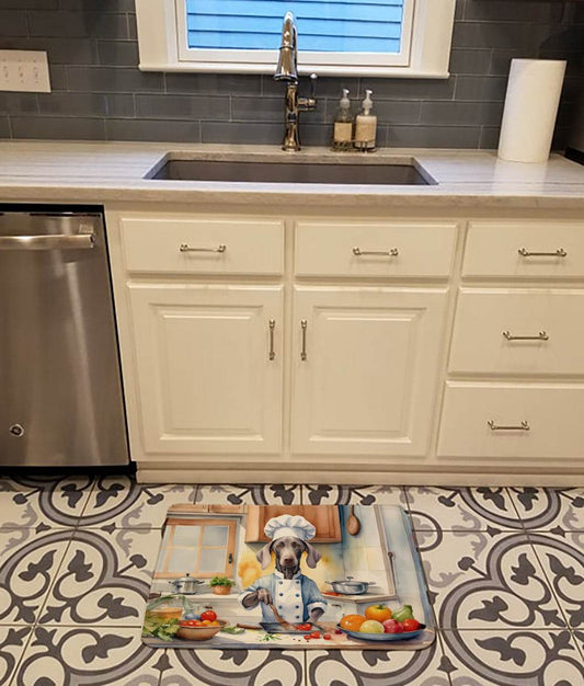 Weimaraner The Chef Memory Foam Kitchen Mat - Loft&Timber