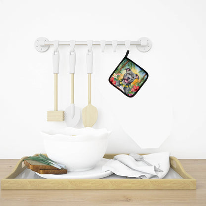 Pit Bull Terrier Luau Pair of Pot Holders - Loft&Timber