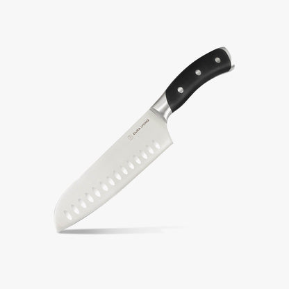 Elite 7 inch Santoku Knife - Black - Loft&Timber