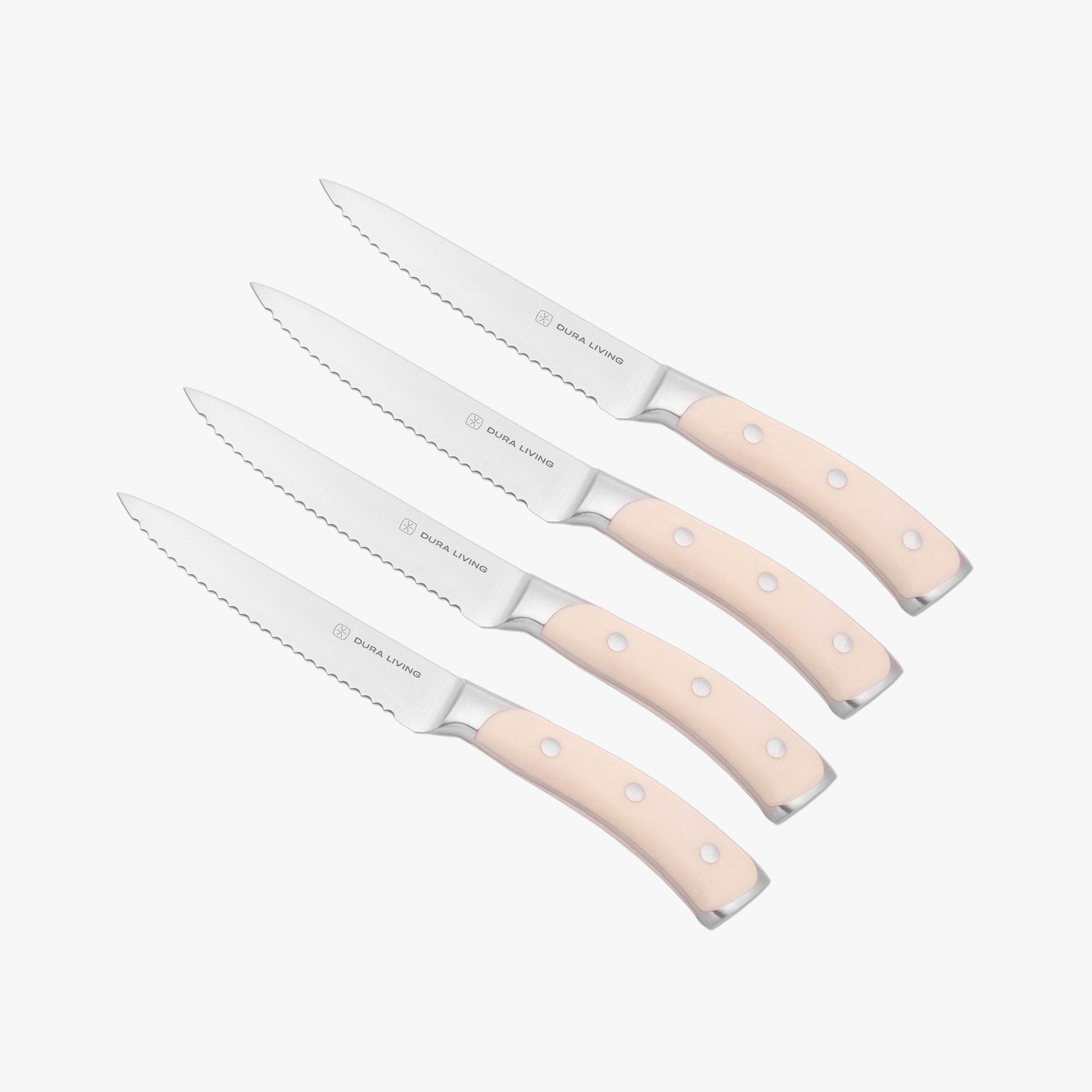 Elite Set of 4 Steak Knives - Cream - Loft&Timber