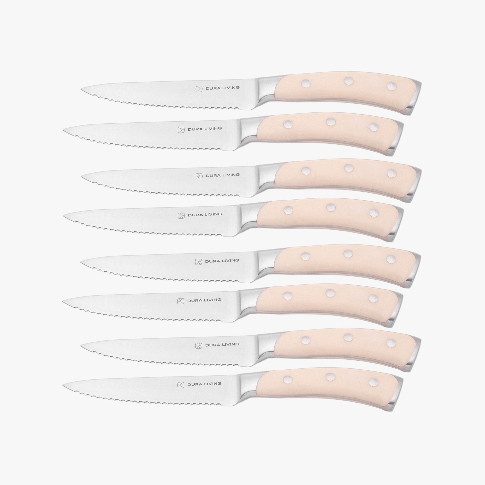 Elite Set of 8 Steak Knives - Cream - Loft&Timber