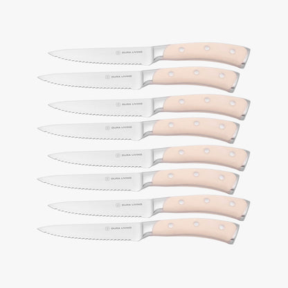Elite Set of 8 Steak Knives - Cream - Loft&Timber