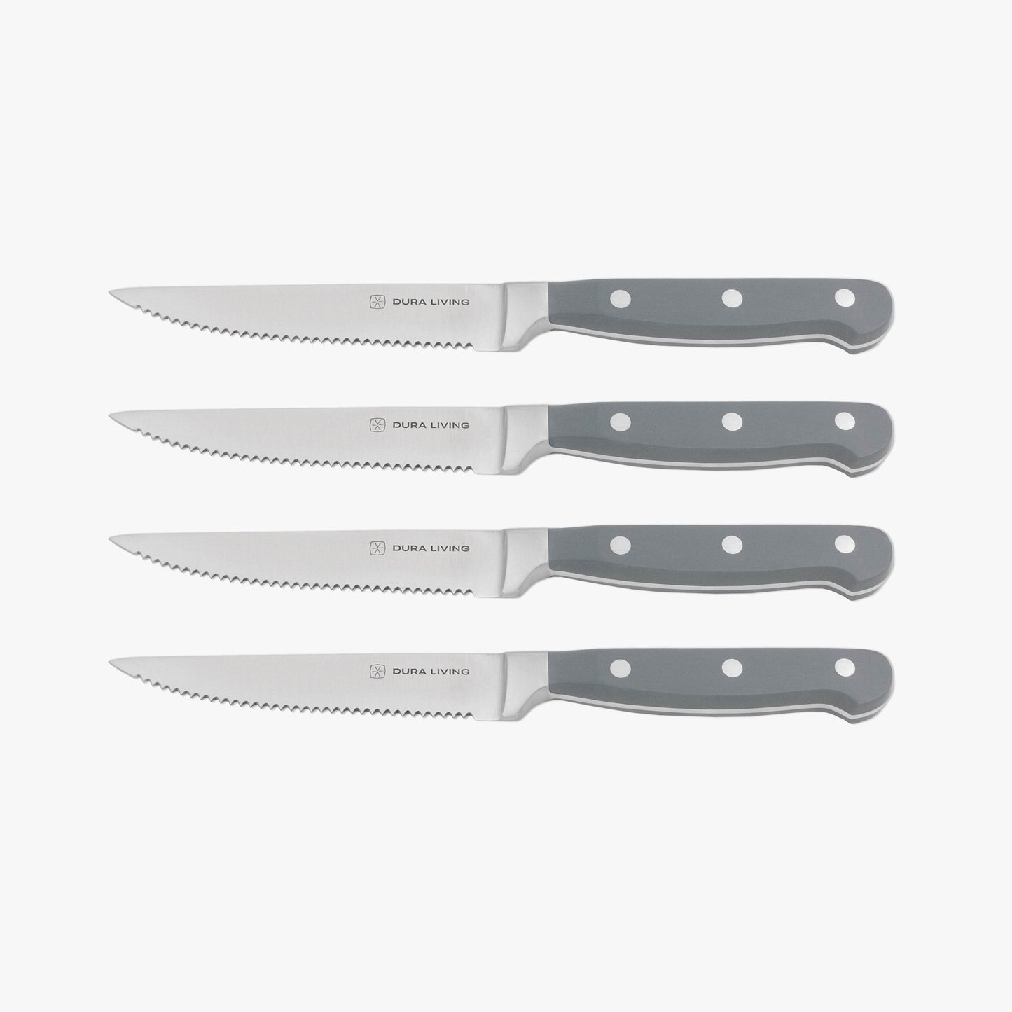 Superior Set of 4 Steak Knives - Gray - Loft&Timber
